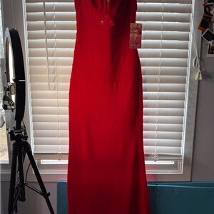Emerald Sundae Vibrant Red Maxi Dress